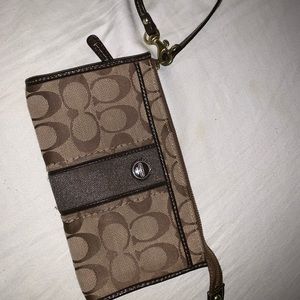 Coach wristlet (matching handbag available)